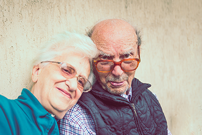 Shutterstock image of elderly couple