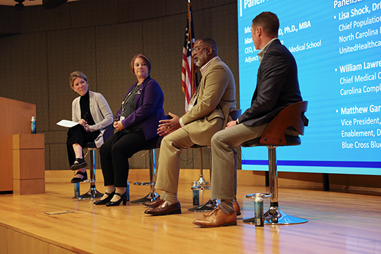 Panel discussion at the Aligning Healthcare Innovation in North Carolina event