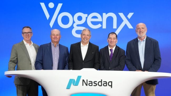 Vogenx goes public