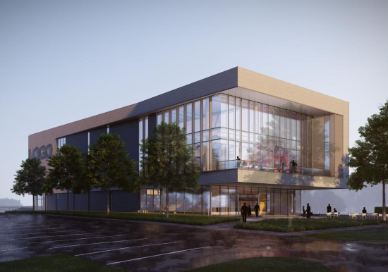 Rendering of ACC's Biotechnology Center of Excellence.