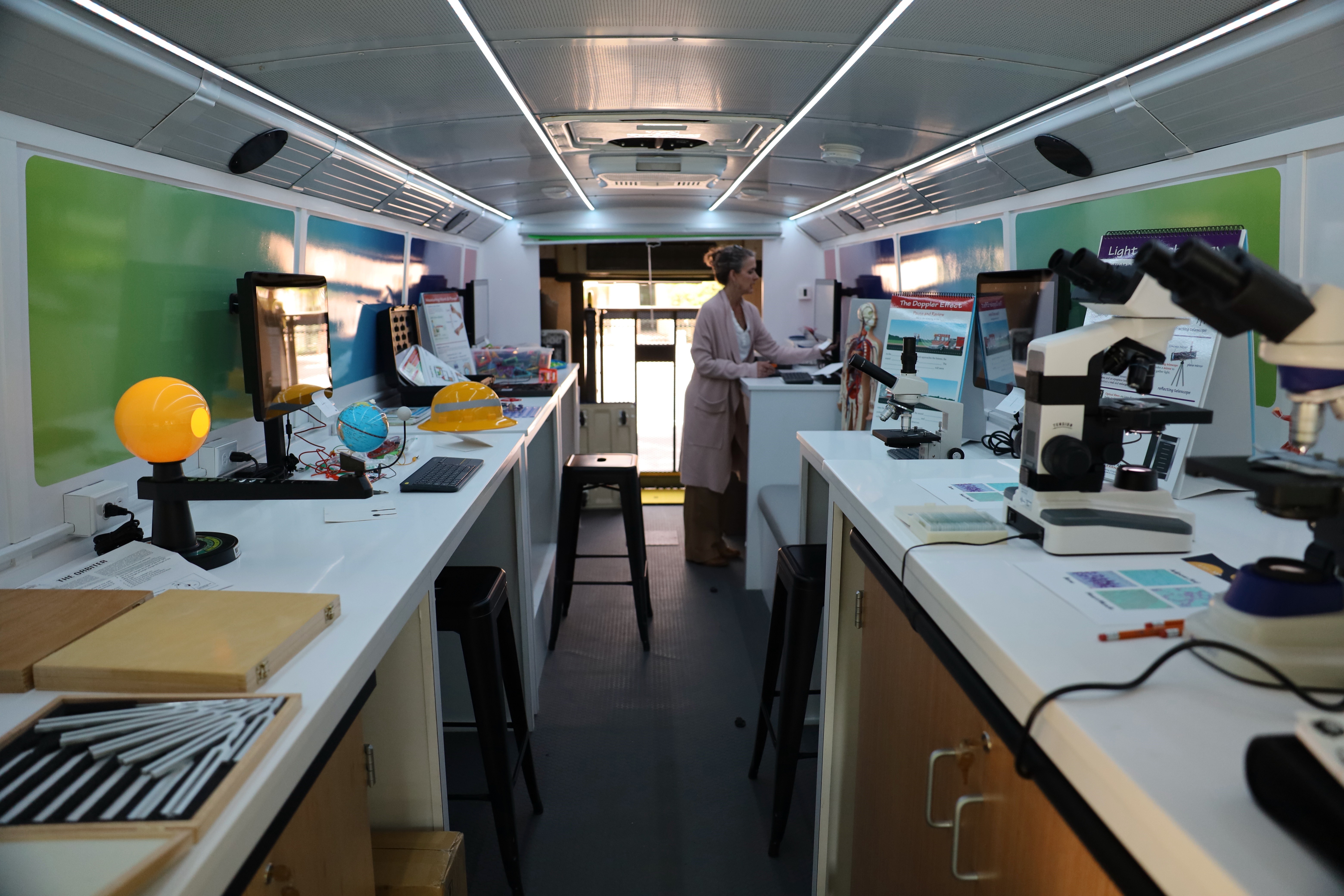Interior of Innovation Science Bus
