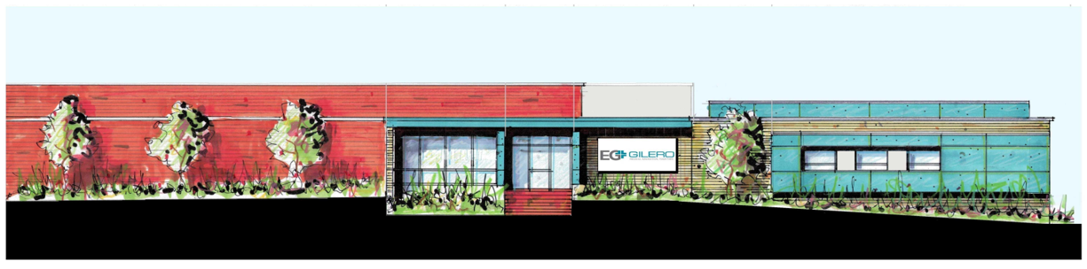 Rendering of EG-GILERO's new Pittsboro headquarters