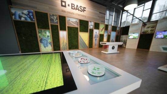 Educational display at BASF Center for Sustainable Agriculture.