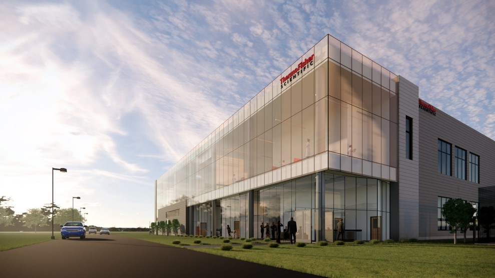Rendering of Thermo Fisher's new expansion site