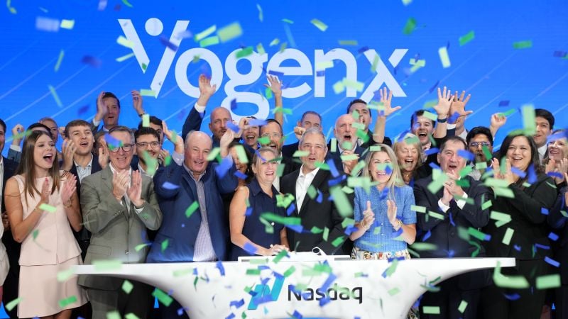 Vogenx tickertape