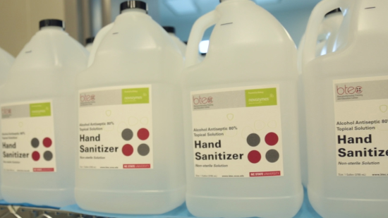 BTEC hand sanitizer