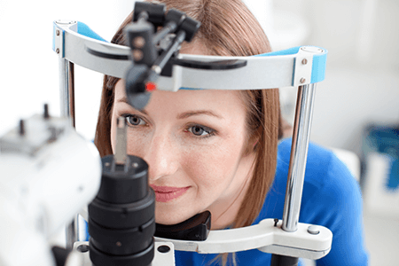 Shutterstock image of eye exam