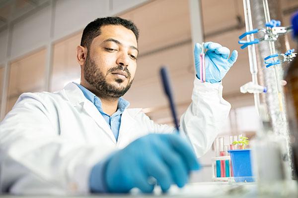 Researcher in a lab